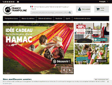 Tablet Screenshot of france-trampoline.com